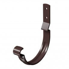 Карнизный крюк короткий (гнутый) Деке Stal Premium Шоколад (RAL 8019)